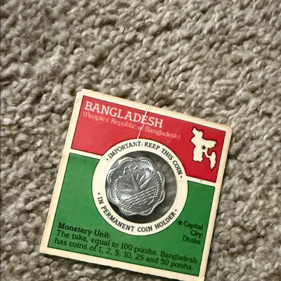 Vintage Sealed Bangladesh Coin in Permeant Holder - Picture 3 of 5